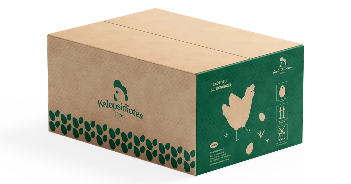 Kalopsidiotes Farm case of 360 eggs for food service